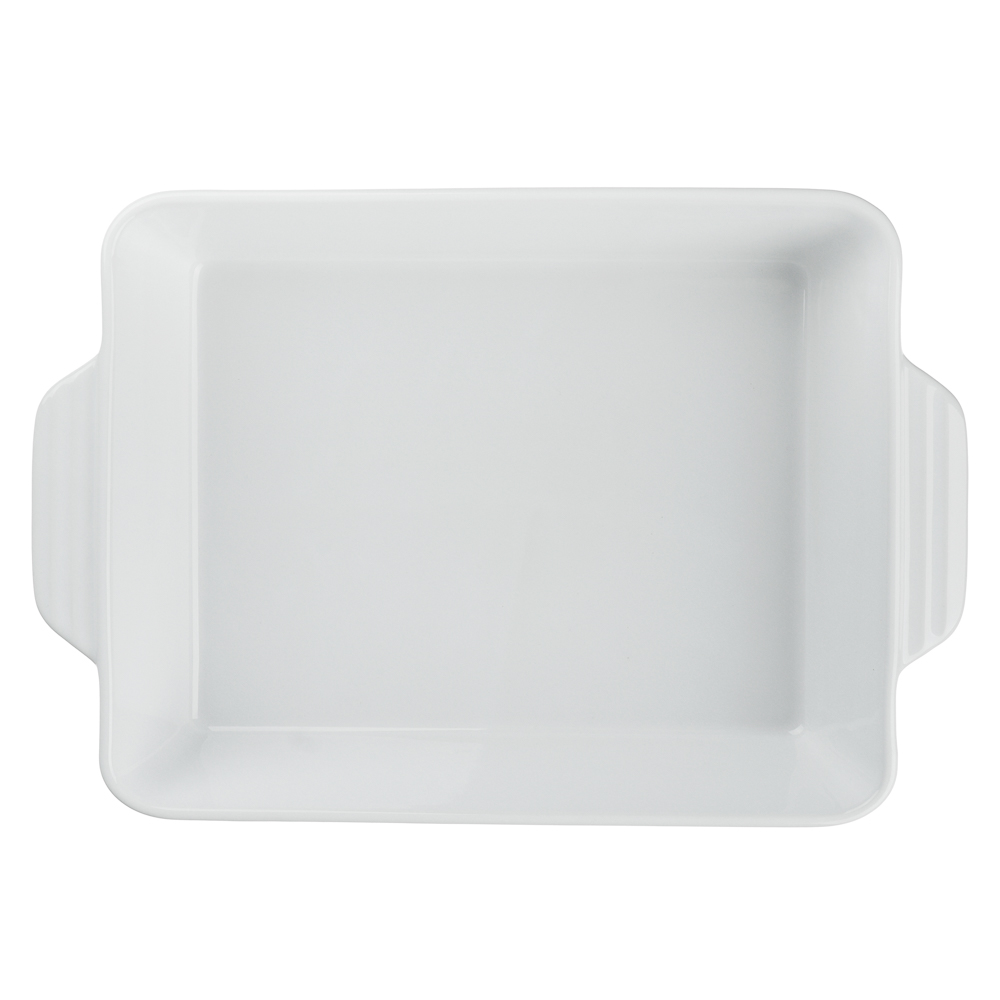 Форма для запекания и сервировки прямоугольная 33х23,5х7см тм MILLIMI белый, керамика, арт.№ 826-002