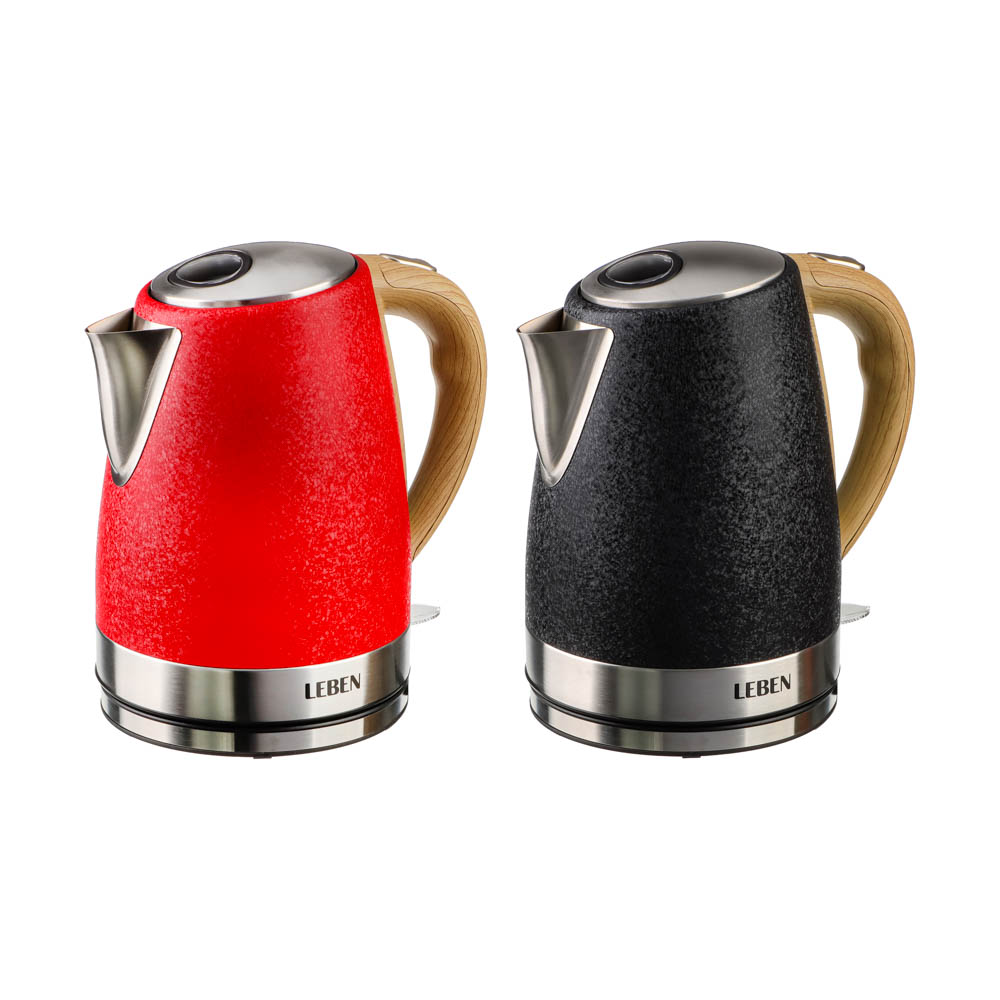 LEBEN Чайник электрический 1,8л, 1850Вт, металл, 2 цвета, арт.№ 291-085