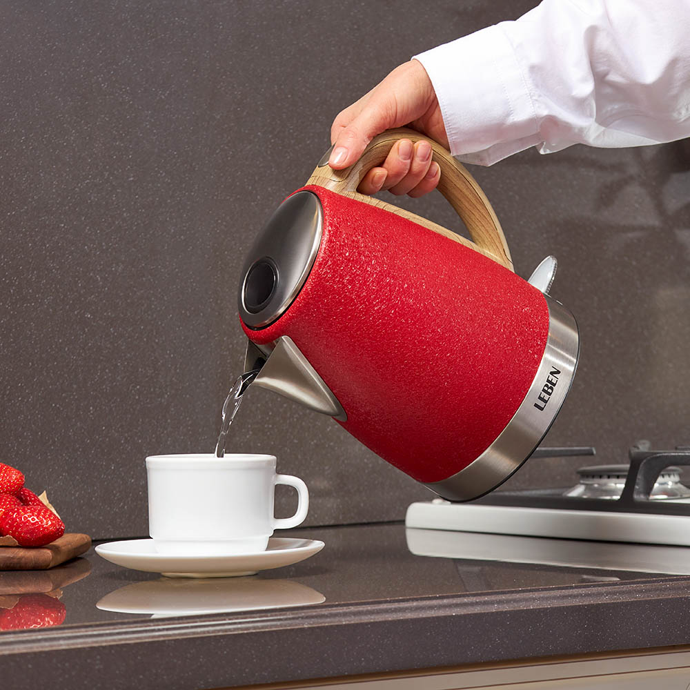 LEBEN Чайник электрический 1,8л, 1850Вт, металл, 2 цвета, арт.№ 291-085
