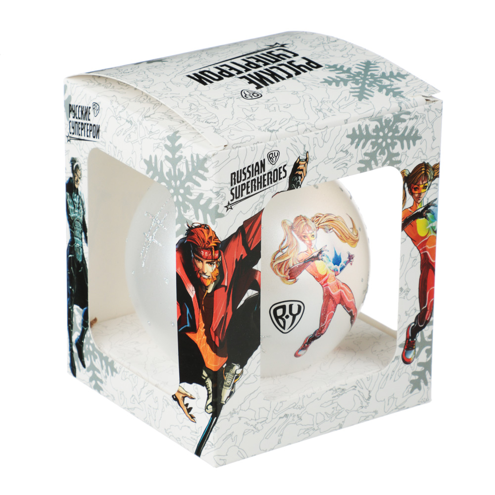BY Шар стеклянный Герои Русские СуперГерои BY 14+, арт.№ 368-007