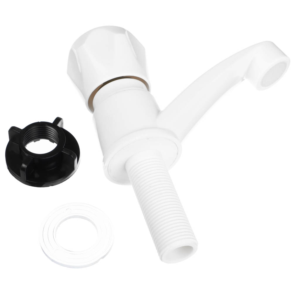 Монокран для умывальника, пластик, белый, арт.№ 554-140