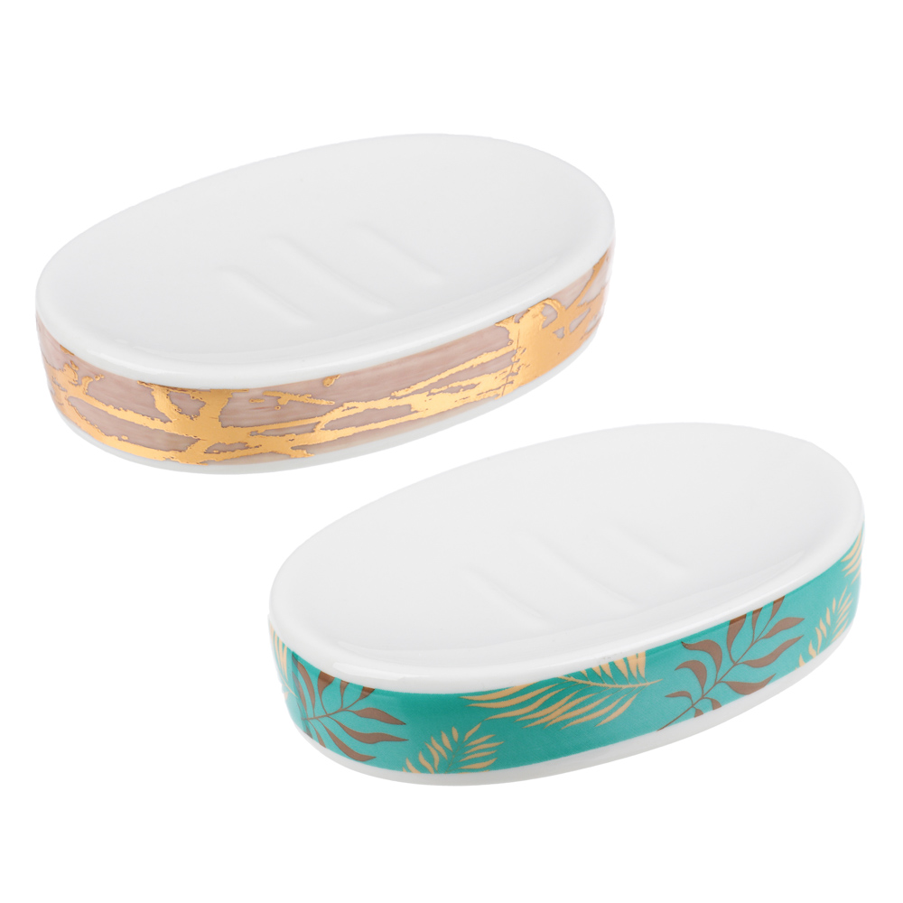 VETTA Мыльница "Золотая лира", керамика, 2 диз., арт.№ 463-926