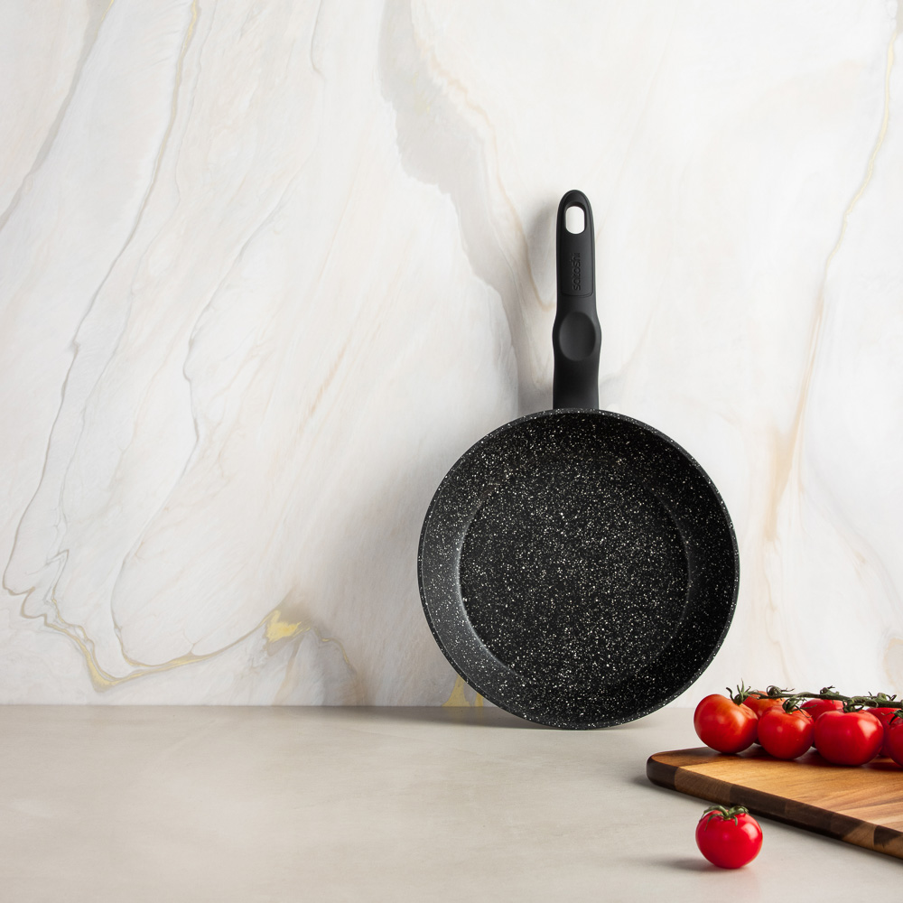 SATOSHI Стоун Сковорода литая d22см, антипригарное покрытие Мрамор, индукция, арт.№ 846-733