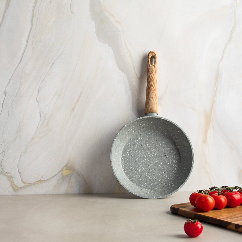 SATOSHI Берг Сковорода литая d20см, антипригарное покрытие Мрамор, индукция, арт.№ 846-735