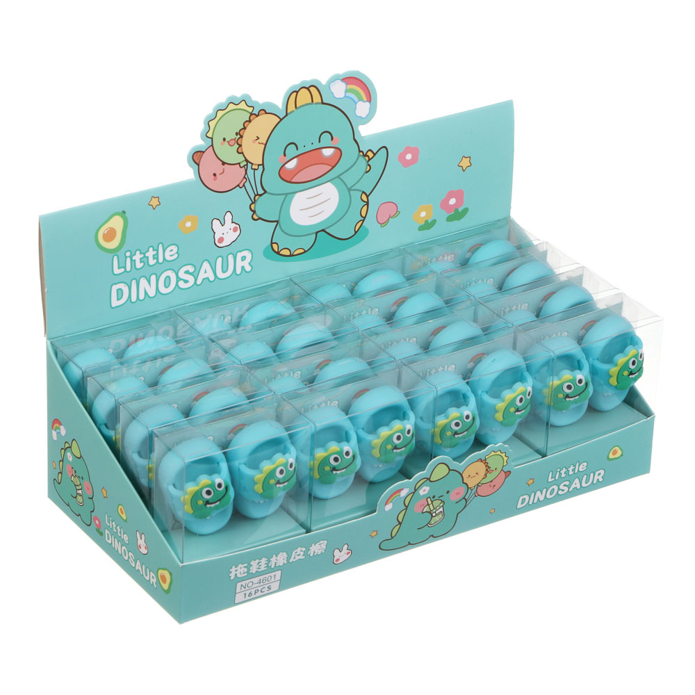 Ластик "Тапки", 4,5х2,5см, ТПР, в пластиковом боксе, шоу-бокс, арт.№ 607-082