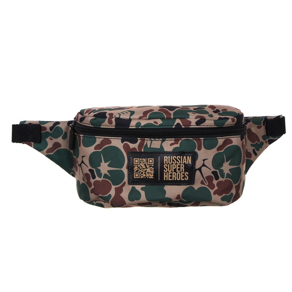 BY РУССКИЕ СУПЕРГЕРОИ Сумка поясная на ремне 23х12х9см, 1 отделение на молнии, арт.№ 254-812