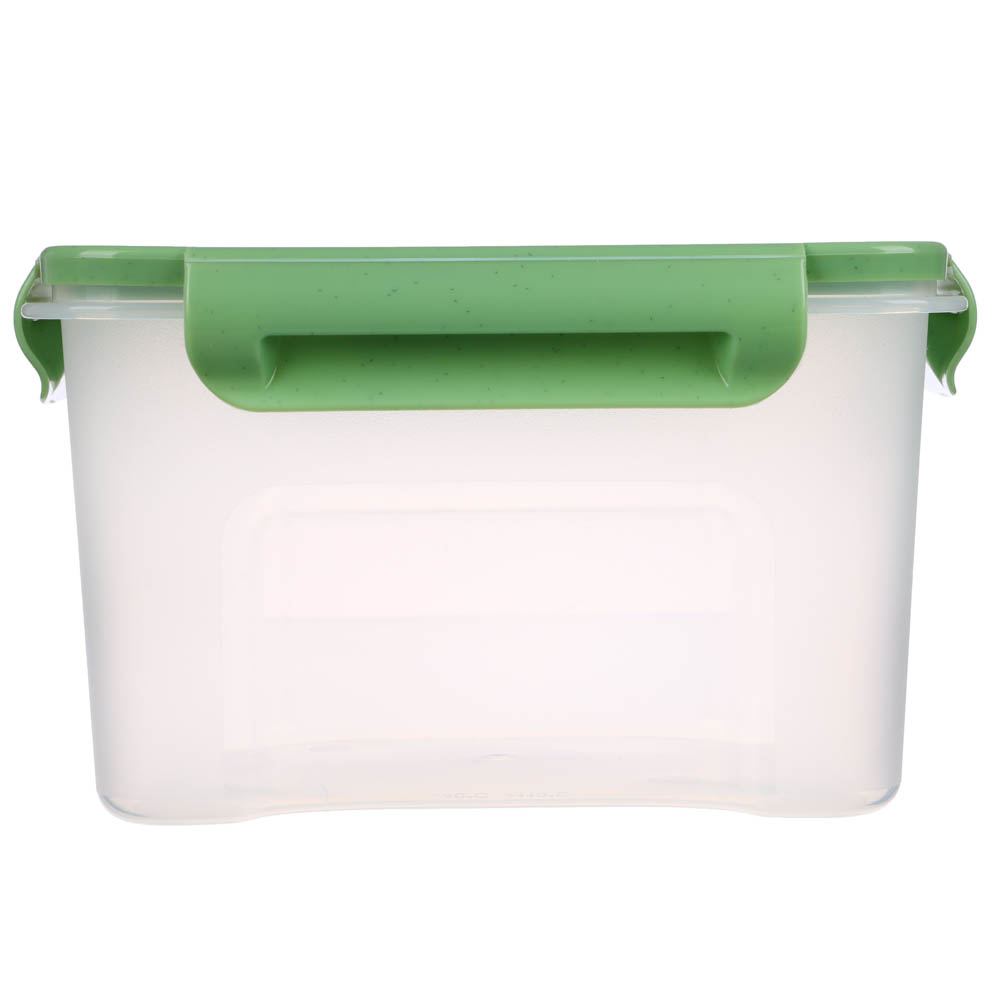 Контейнер для продуктов прямоугольный с защелками 1,1л, Флориана, пластик, арт.№ 861-423