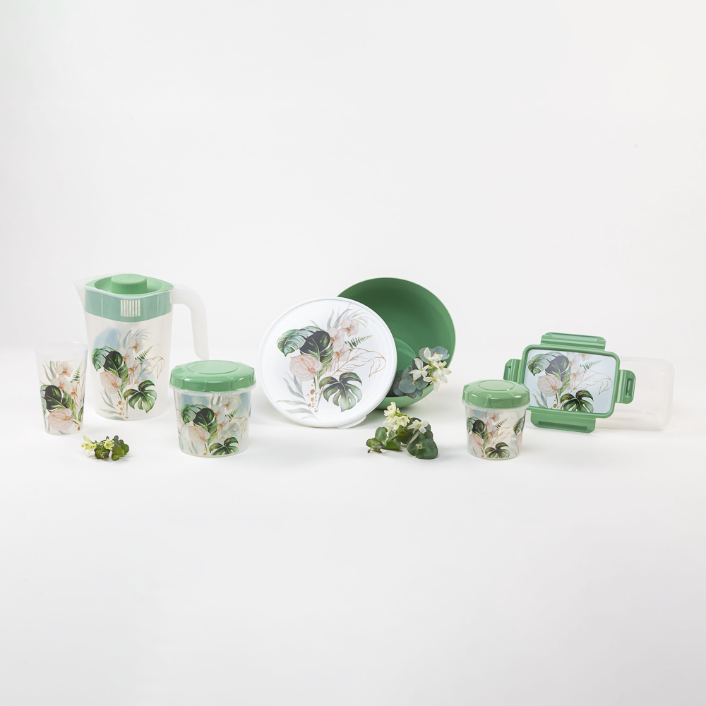 Контейнер для продуктов прямоугольный с защелками 1,1л, Флориана, пластик, арт.№ 861-423