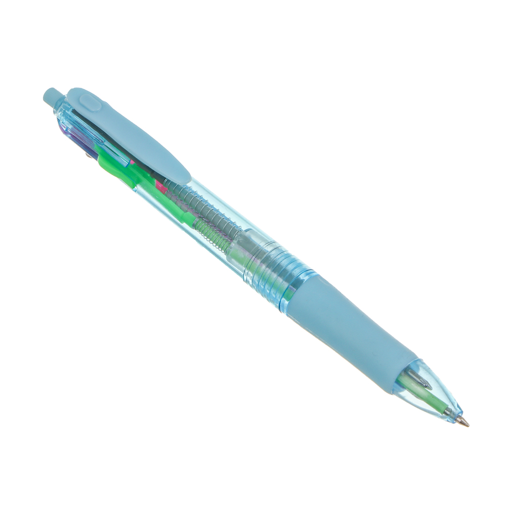 Набор канц. 4 предмета (блокнот, 4-цв.шар.ручка, маркер-текст., клейкая лента) уп. 11х19,5см, 3 диз., арт.№ 532-103