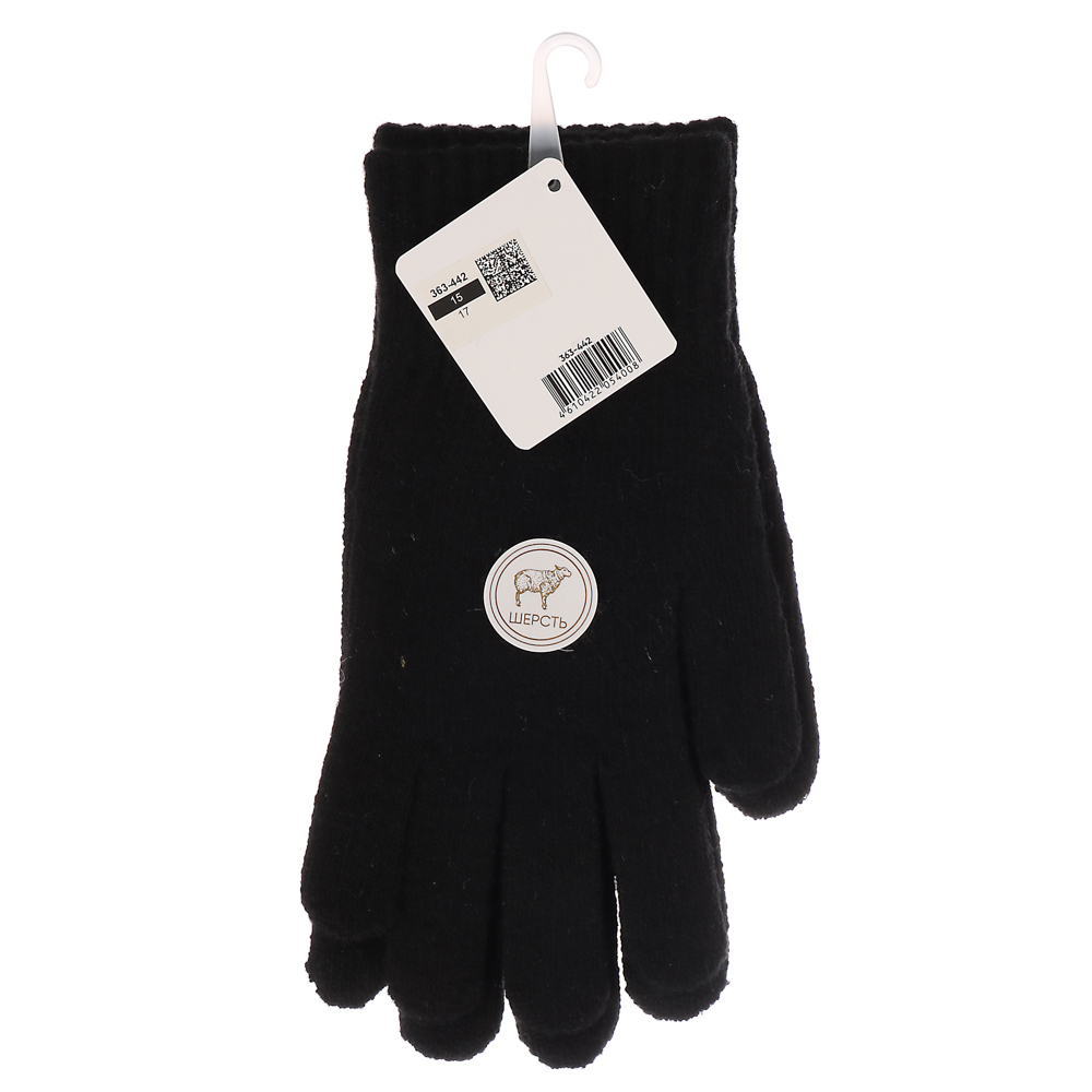 GALANTE Перчатки мужские, р.22-24, 20% шерсть, 50% акрил, 30% полиэстер, цвета в ас-те, ОЗ25-26, арт.№ 363-442