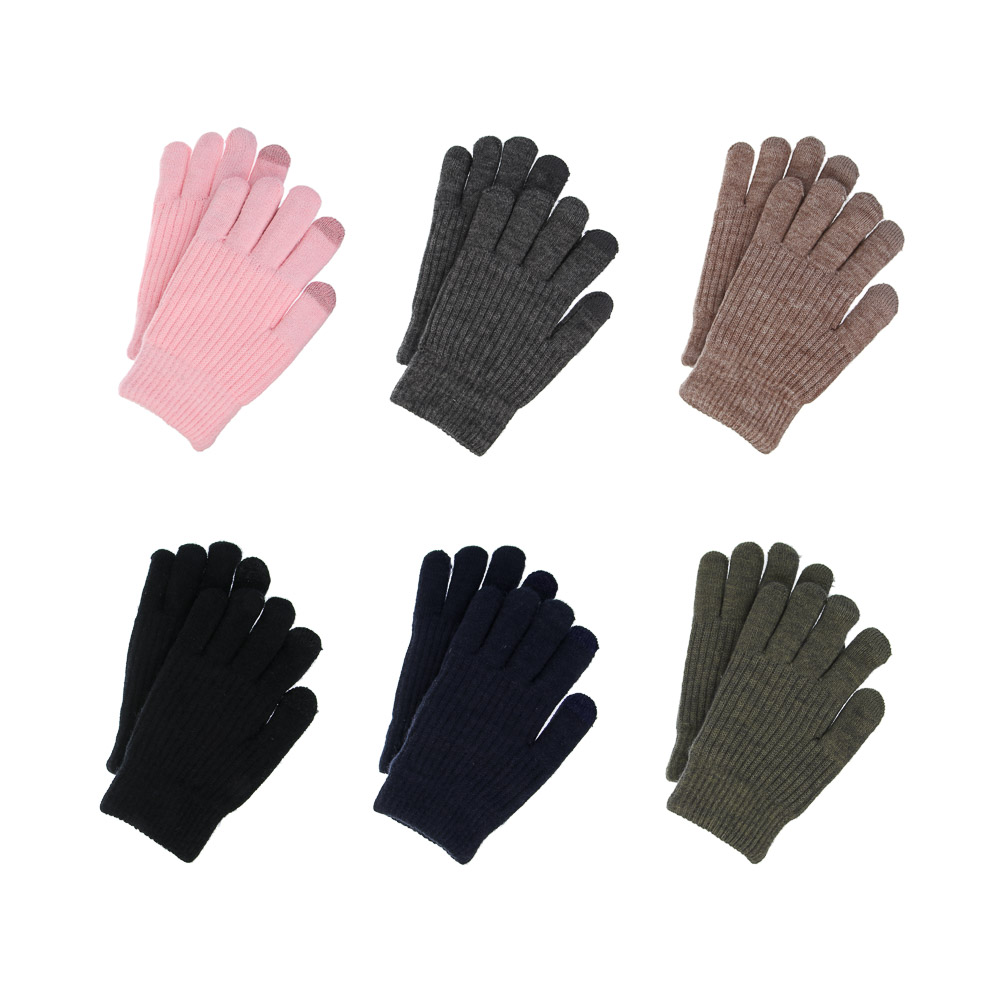 GALANTE Перчатки подростковые контактные с начесом, р.16, 100% полиэстер, цвета в ас-те, ОЗ25-28, арт.№ 363-444