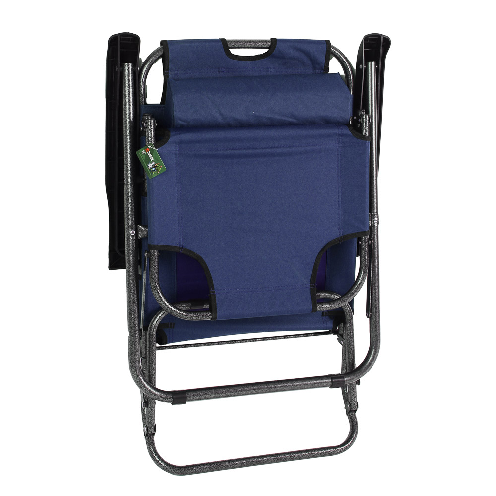 Кресло шезлонг тм РУССО ТУРИСТО, складное, до 120кг, 153х60х83см, оксфорд 600D, арт.№ 121-077