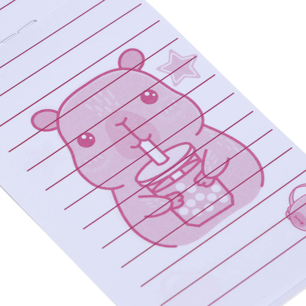 Набор канцелярский "Панда/Капибара", 6 предметов (2 карандаша, точилка, линейка, блокнот, ластик), 15,8х24,5 см, арт.№ 524-274