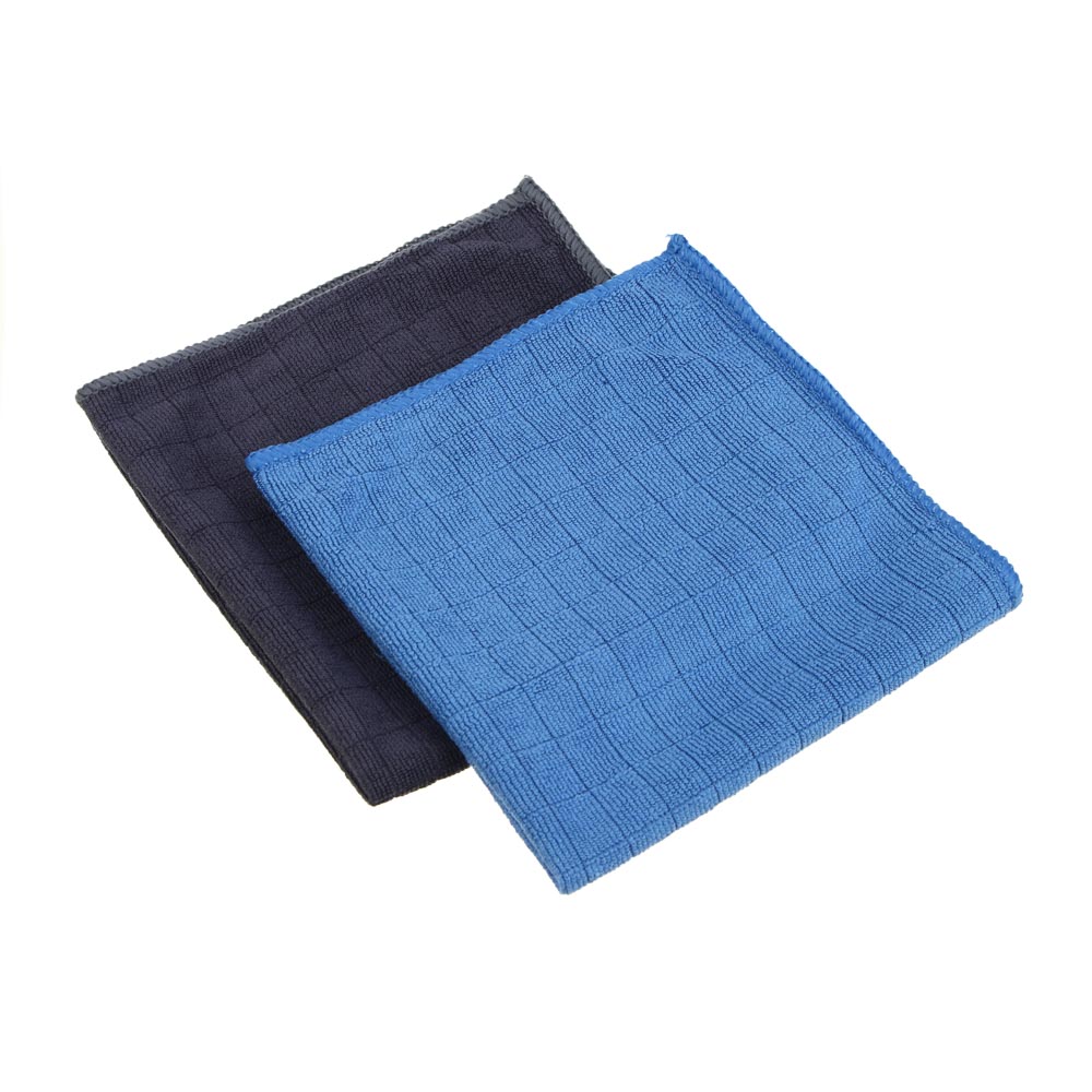 BY Русские Супергерои Салфетка универсальная клетка, 30х30см, микрофибра, 220г/кв.м. 2 цвета, арт.№ 448-338