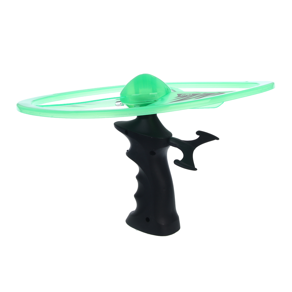 Запускалка с вертушкой большая механическая, 3х13AG, свет, d 25см, PP, арт.№ 900-048