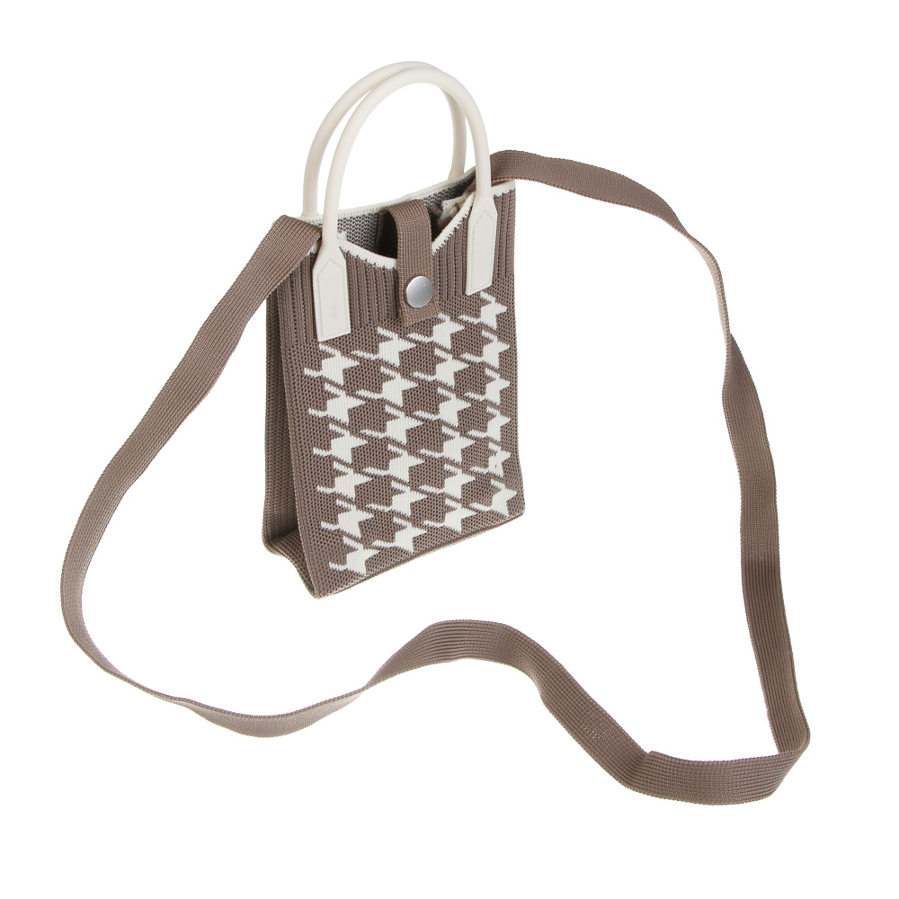 Сумочка кроссбоди на кнопке с длинным ремнем тм ЮL Бьянка, полиэстер,  19х13 см, 3 дизайна, арт.№ 337-235