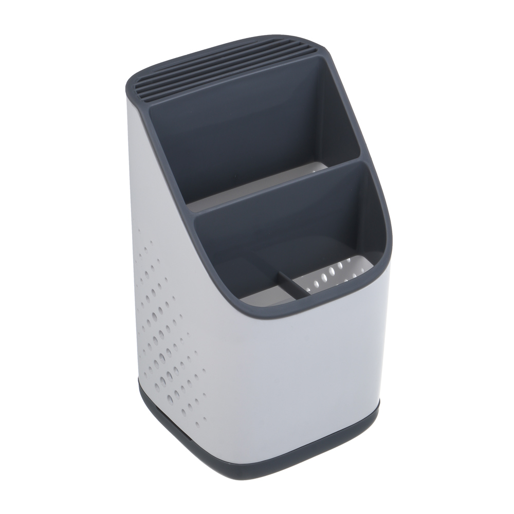 Подставка для столовых приборов тм VETTA, 23x13x13см, полипропилен, цвет белый, арт.№ 485-204