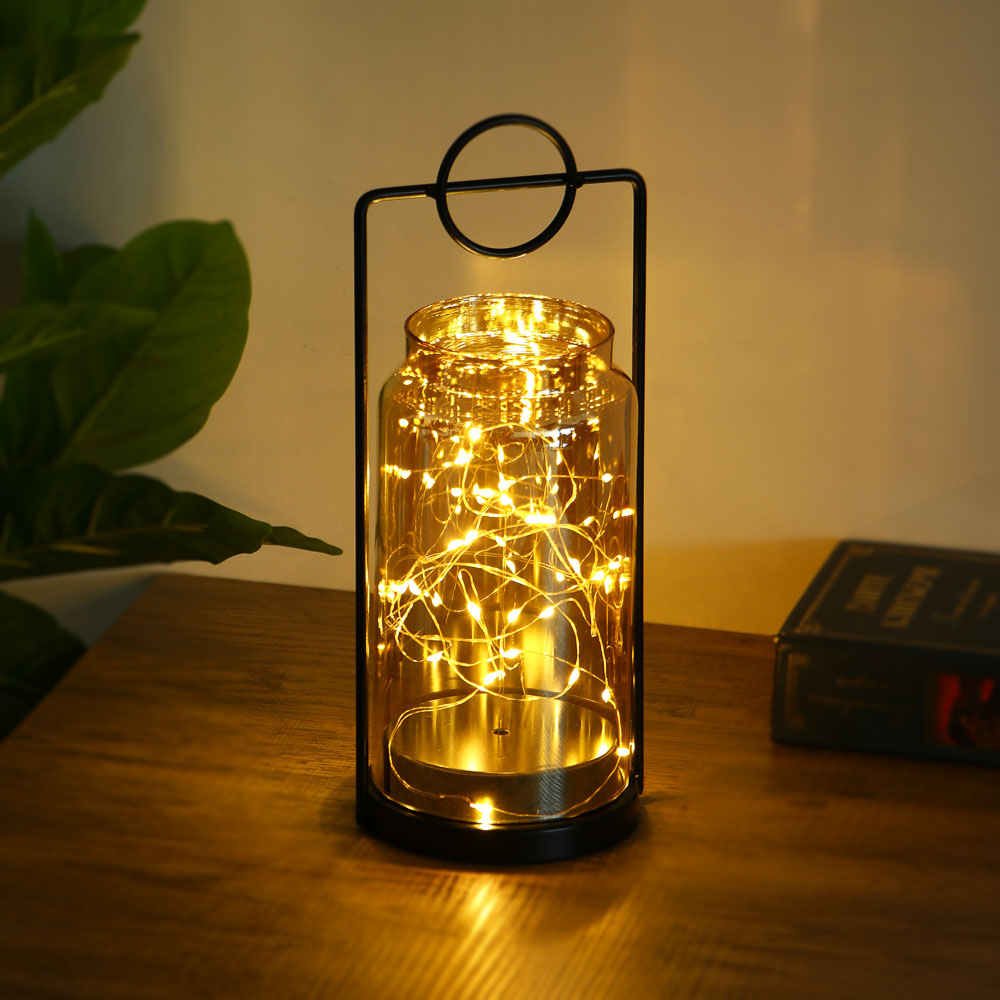 Светильник LED в стиле лофт, металл, стекло, 11,5х11х29 см, арт.№ 695-152