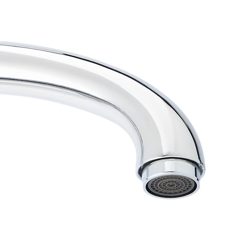 RAIN Смеситель для кухни Оникс, высокий излив, картридж 35мм, гайка, латунь, хром, арт.№ 561-241