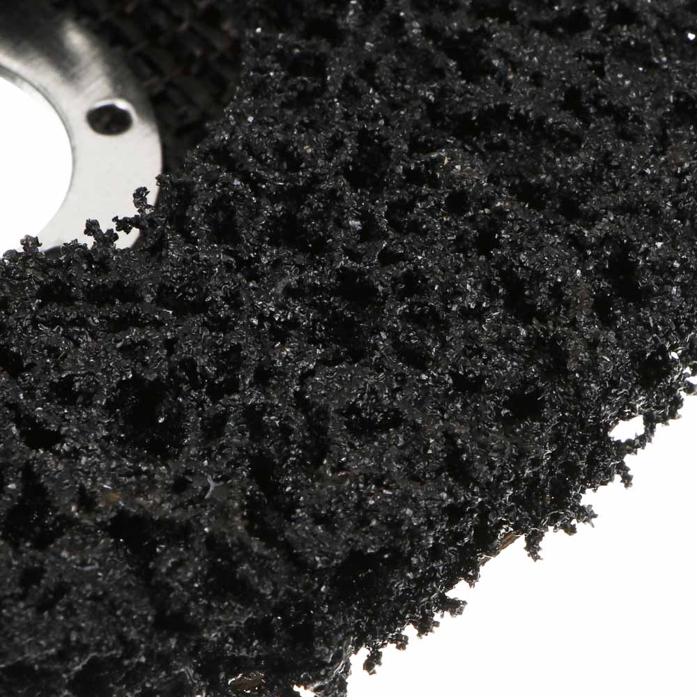 ЕРМАК Диск коралловый зачистной 125мм для УШМ, п.кв. 22 мм, толщина 14мм, чёрный, низкая жестк., арт.№ 635-054