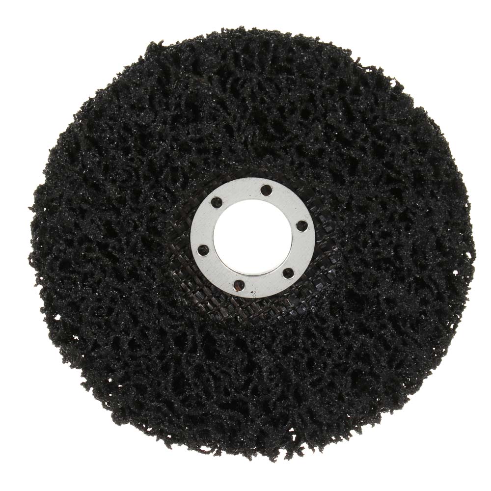 ЕРМАК Диск коралловый зачистной 125мм для УШМ, п.кв. 22 мм, толщина 14мм, чёрный, низкая жестк., арт.№ 635-054