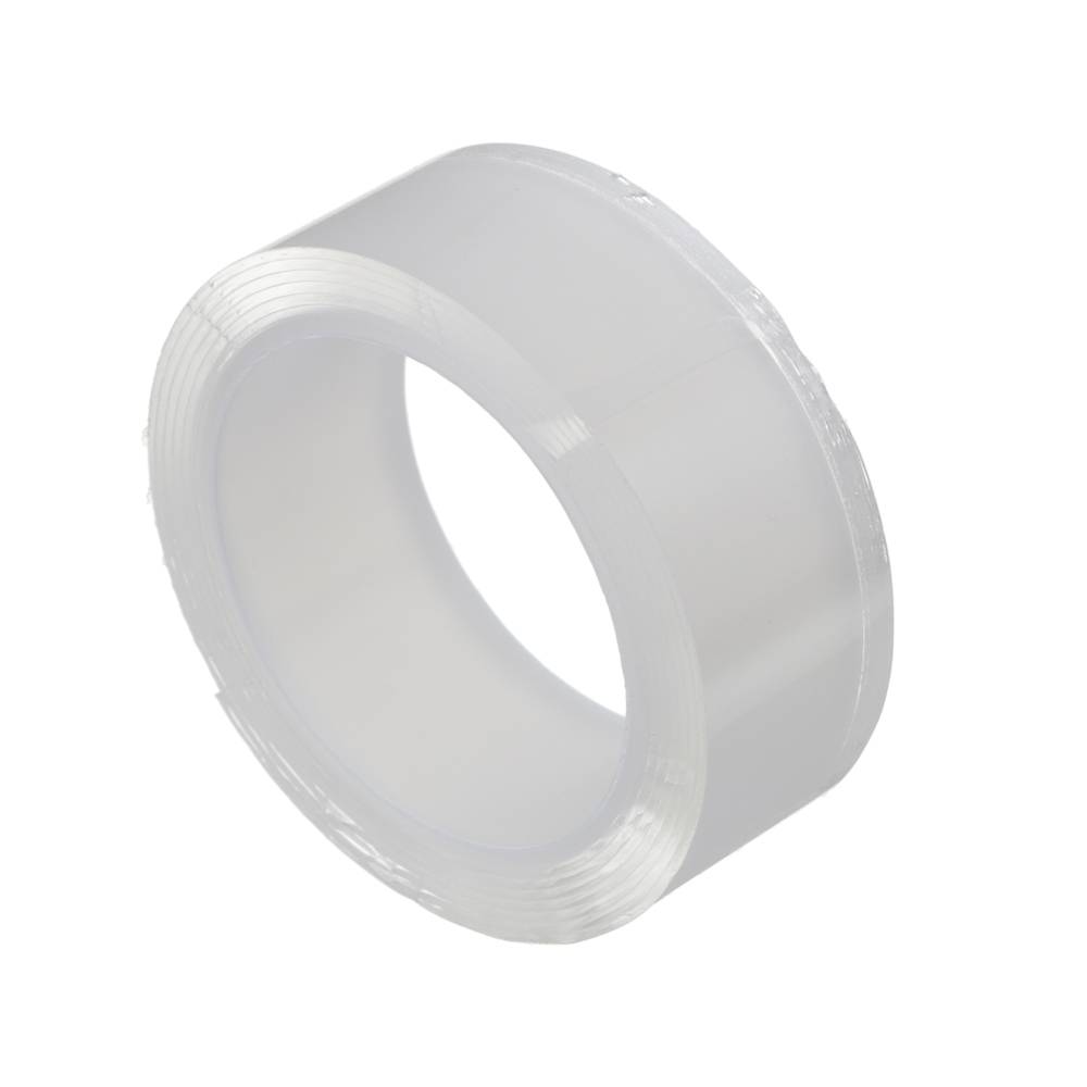 Клейкая лента двусторонняя, многоразовая, тм ЕРМАК, 20мм х 1м x 1мм, арт.№ 446-060