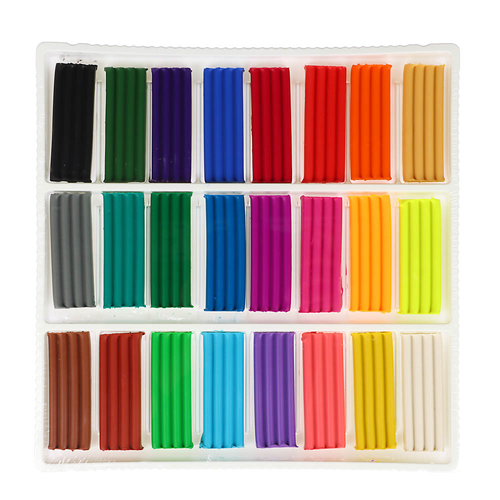 ЛУЧ Пластилин "ZOO", 24 цвета, 360 грамм, в картонной коробке, арт.№ 239-070