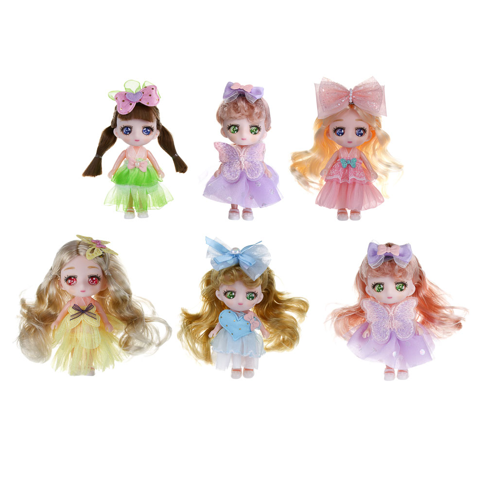 ИГРОЛЕНД Кукла в сумочке, PVC, PP, 6х13 см, 6 видов, арт.№ 436-153