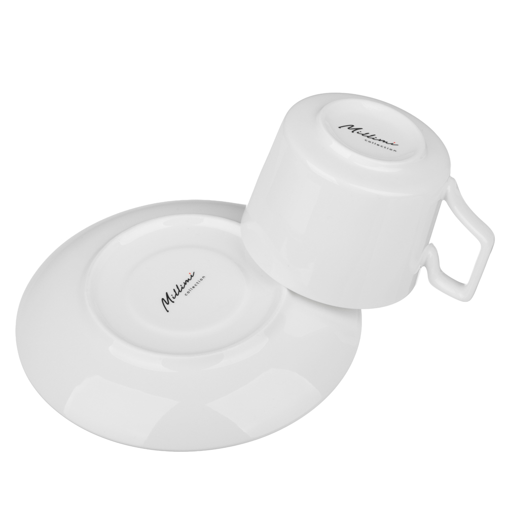 Набор чайный 2 пр., 240мл, MILLIMI, белый, фарфор, арт.№ 802-525