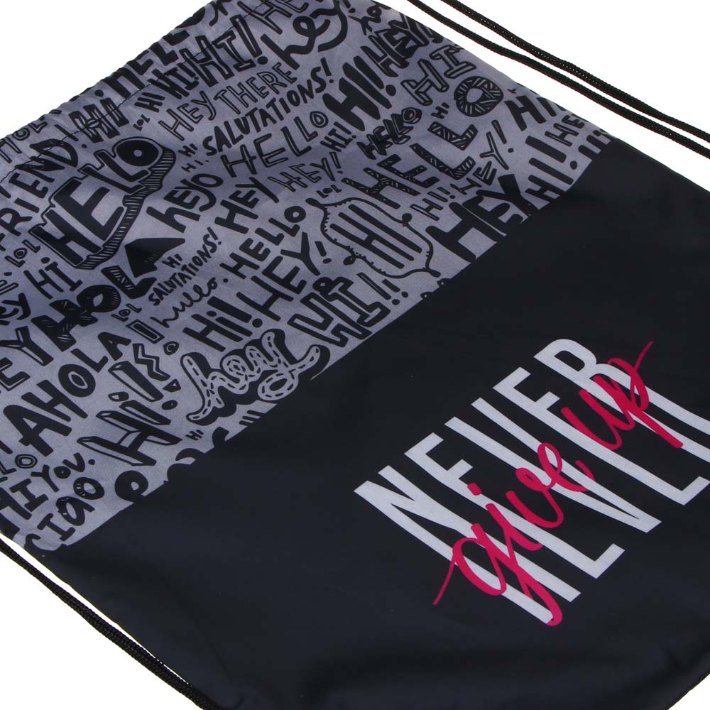 ГРАФИТИ Мешок для сменной обуви на завязках, увеличенный размер 40x47см, полиэстер, арт.№ 233-104