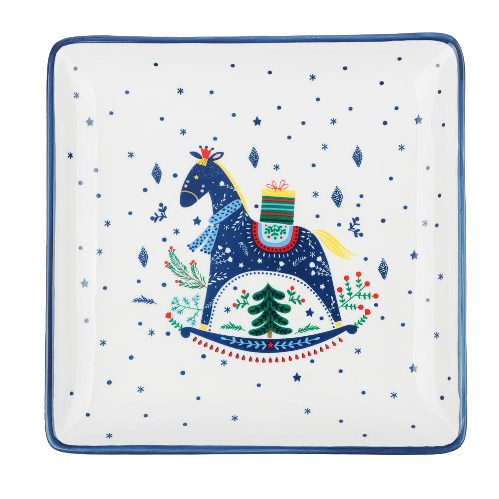 MILLIMI Нордик Блюдо квадратное, 19х19х2см, керамика, арт.№ 820-687