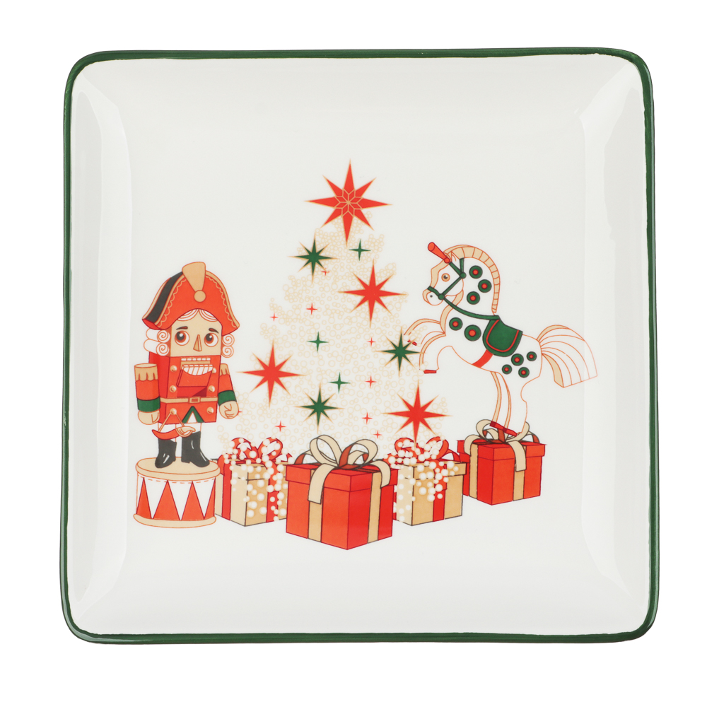 MILLIMI Щелкунчик Блюдо квадратное, 19х19х2см, керамика, арт.№ 820-688