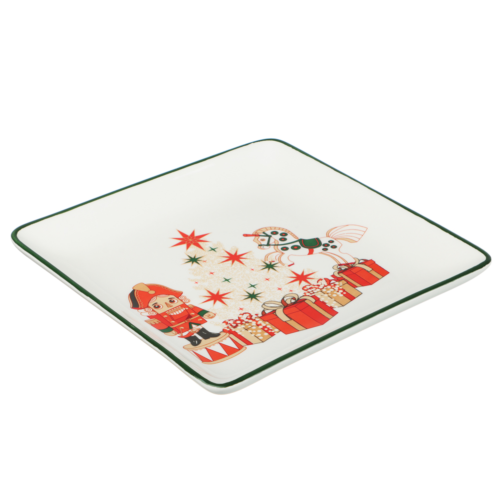 MILLIMI Щелкунчик Блюдо квадратное, 19х19х2см, керамика, арт.№ 820-688