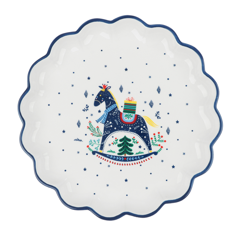 MILLIMI Нордик Блюдо круглое, 25х25х3см, керамика, арт.№ 820-689