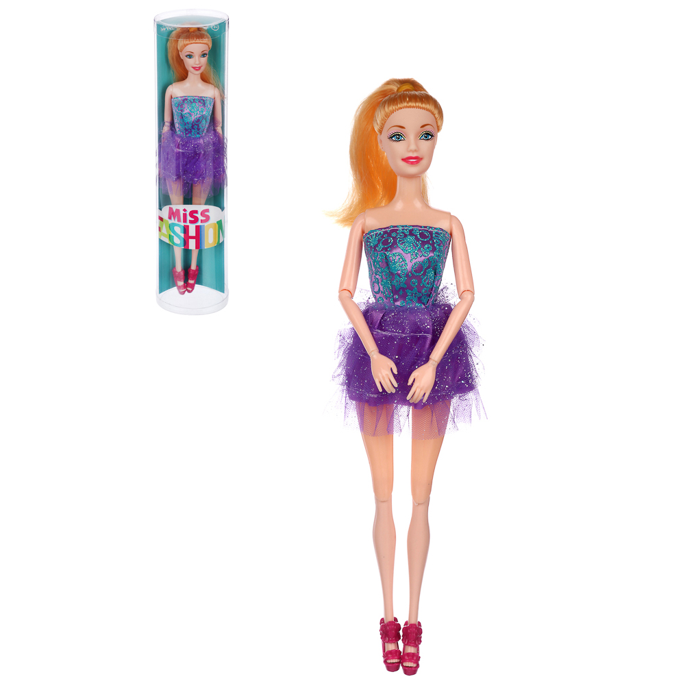 ИГРОЛЕНД Кукла шарнирная, 29см, PP,PVC, полиэстер, 8х32,5х5см, 2-6 дизайнов, арт.№ 267-733