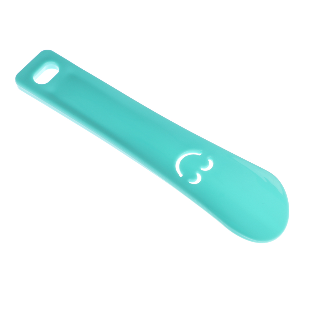 Ложка для обуви Смайлик 15 см, пластик, цвет бирюза, серый, арт.№ 458-054
