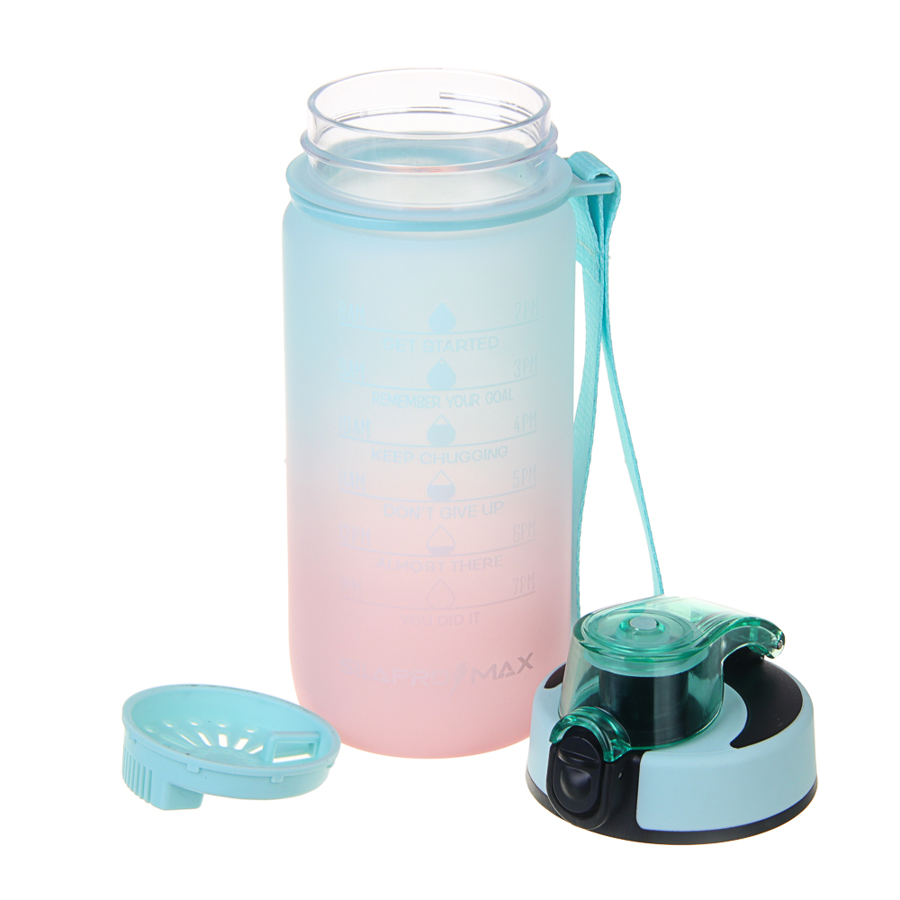 SILAPRO MAX Бутылка спортивная с замком, LOTUS-EGGSHELL BLUE, 550мл, РС, арт.№ 088-073