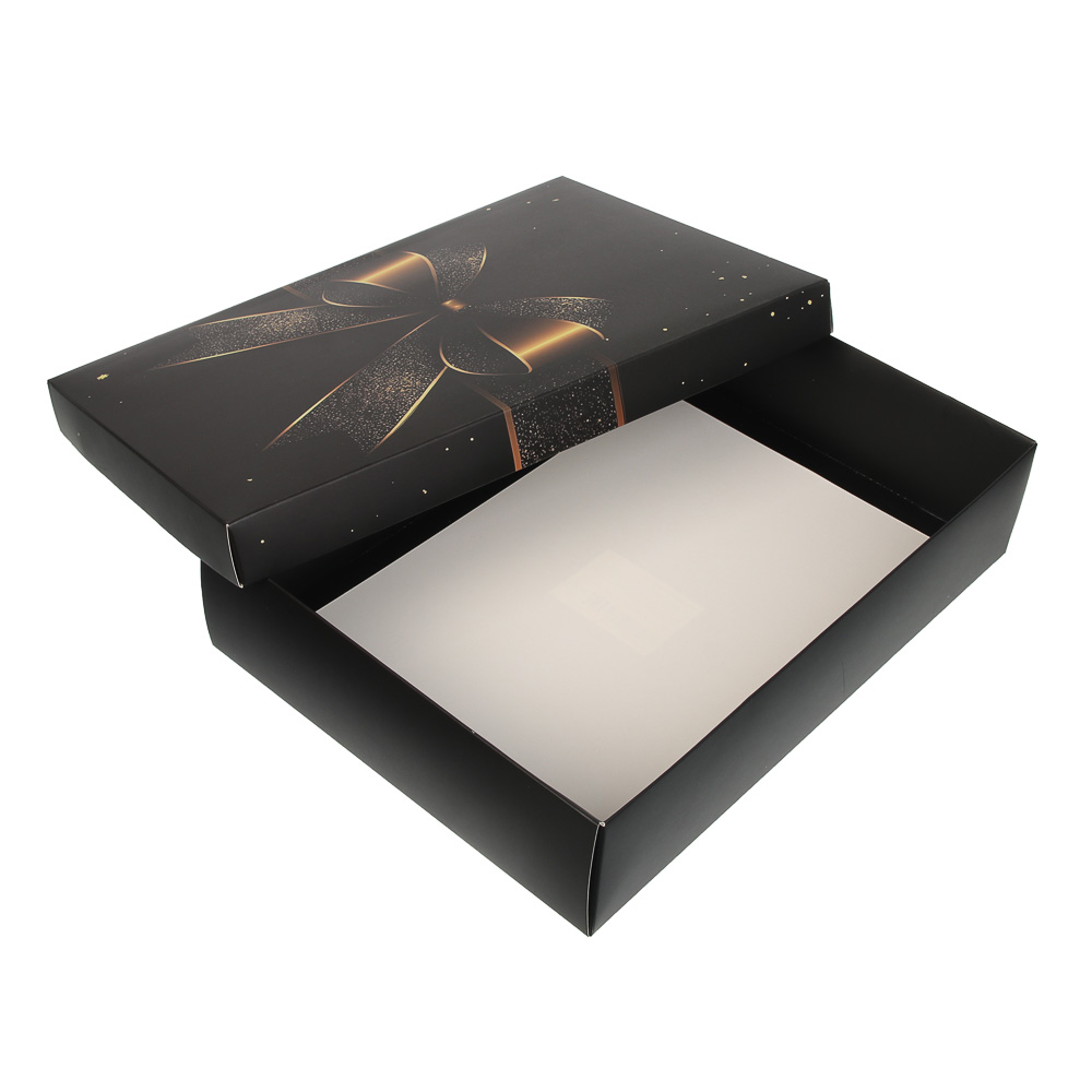 Коробка складная 32x23x7,2см, бумага, 4 дизайна, арт.№ 207-238