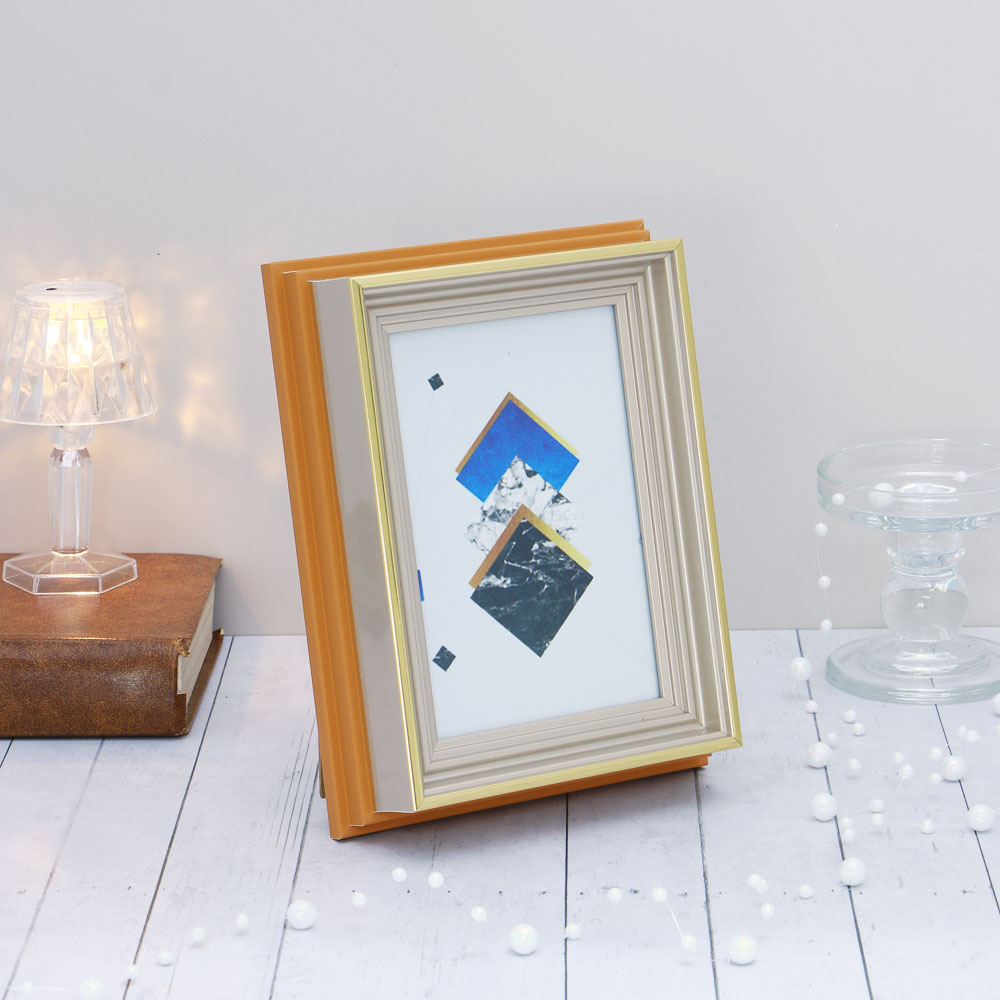 Фоторамка, 10х15 см, пластик, стекло, арт.23-50, арт.№ 520-813