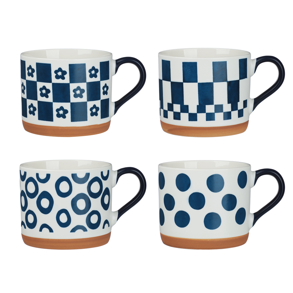 Кружка Сканди тм MILLIMI, 400мл, 4 дизайна, фарфор, арт.№ 806-508