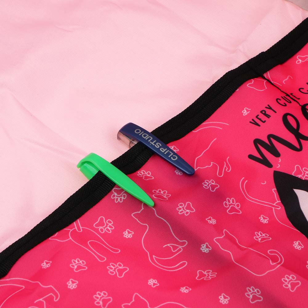 МИЛЫЙ КОТИК Фартук для труда на завязках, 45х54см, улучшенный полиэстер, 2 кармана, с нарукавниками, арт.№ 233-107