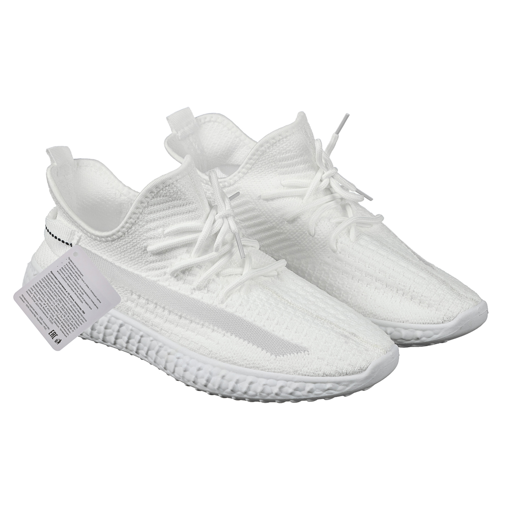 Кроссовки спортивные, р. 45, белые, полиэстер, ПВХ, арт.№ 299-319