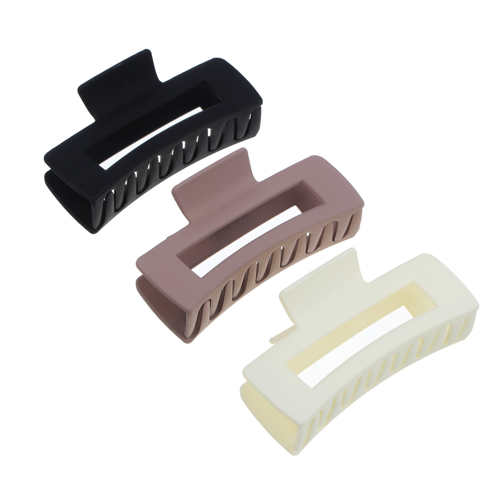 Краб для волос ЮНИLOOK, 10,5 см, пластик, 3 цвета, ACS-36, арт.№ 321-011