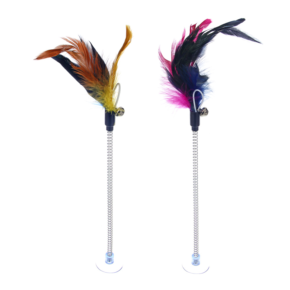 VETTA Дразнилка на присоске, перо, полипропилен, 23 см, арт.№ 273-436