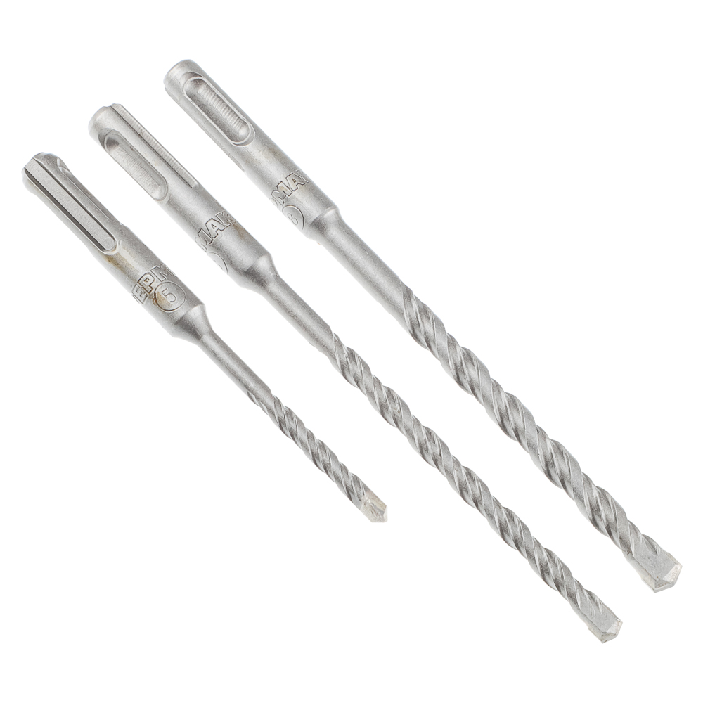 ЕРМАК Набор буров по бетону системы SDS-plus, серия MASTER 3 шт (5/110, 6/160, 8/160), арт.№ 654-161