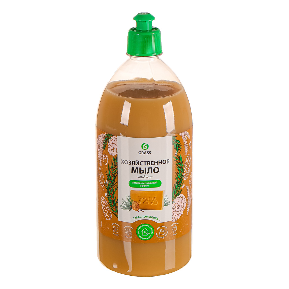 Мыло жидкое хозяйственное GRASS с маслом кедра, 1л, арт.№ 952-114