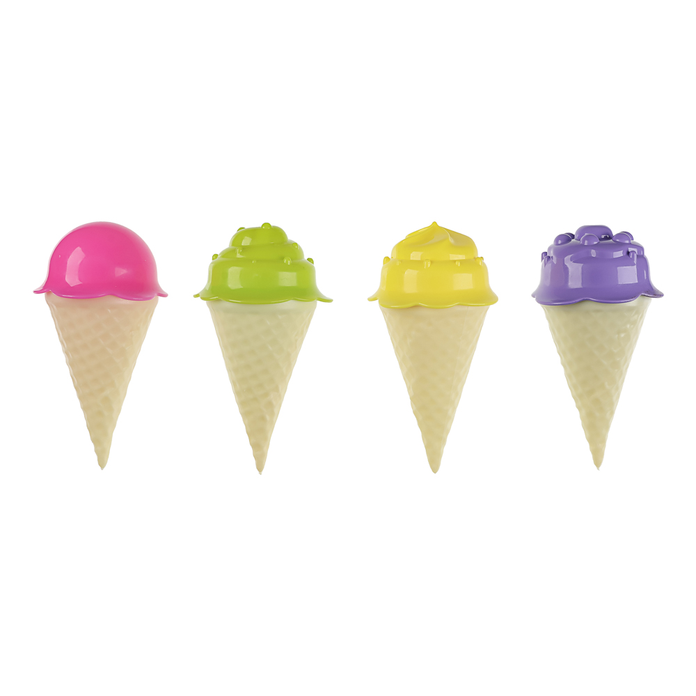 Набор формочек "Мороженое", ИГРОЛЕНД, 13 предметов, пластик, игрушка для детей 3+, арт.№ 430-001