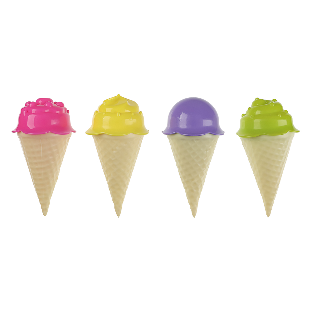 Набор формочек "Мороженое", ИГРОЛЕНД, 13 предметов, пластик, игрушка для детей 3+, арт.№ 430-001