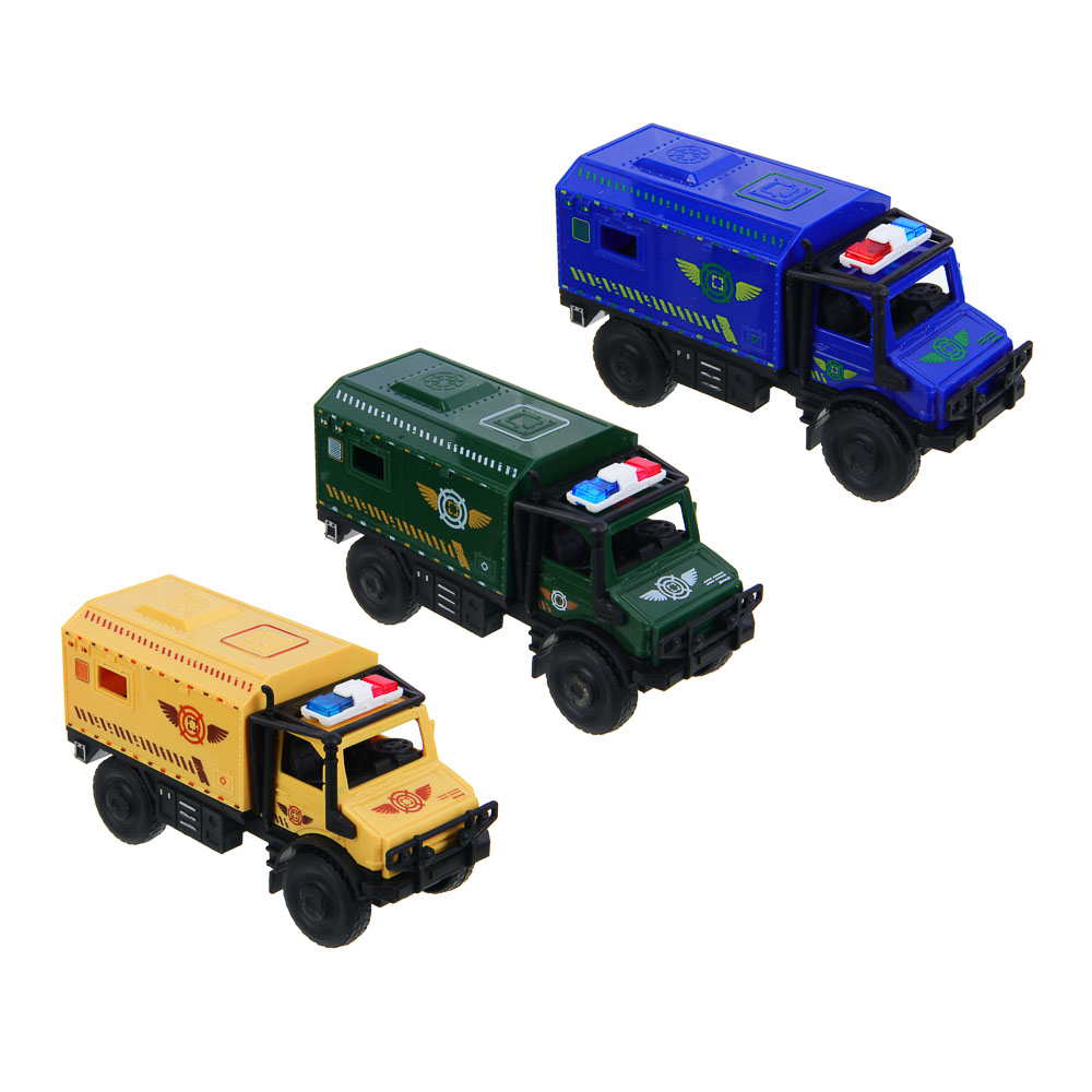 ИГРОЛЕНД Грузовик Городская спецслужба, инерция, РР, 12,6х6,4х8 см, 3 дизайна, арт.№ 292-419