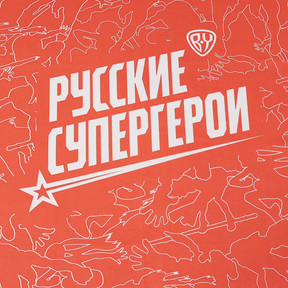 BY Русские супергерои Полотенце быстросохнущее из микрофибры 70х150см, 200гр/м, красный, арт.№ 484-170